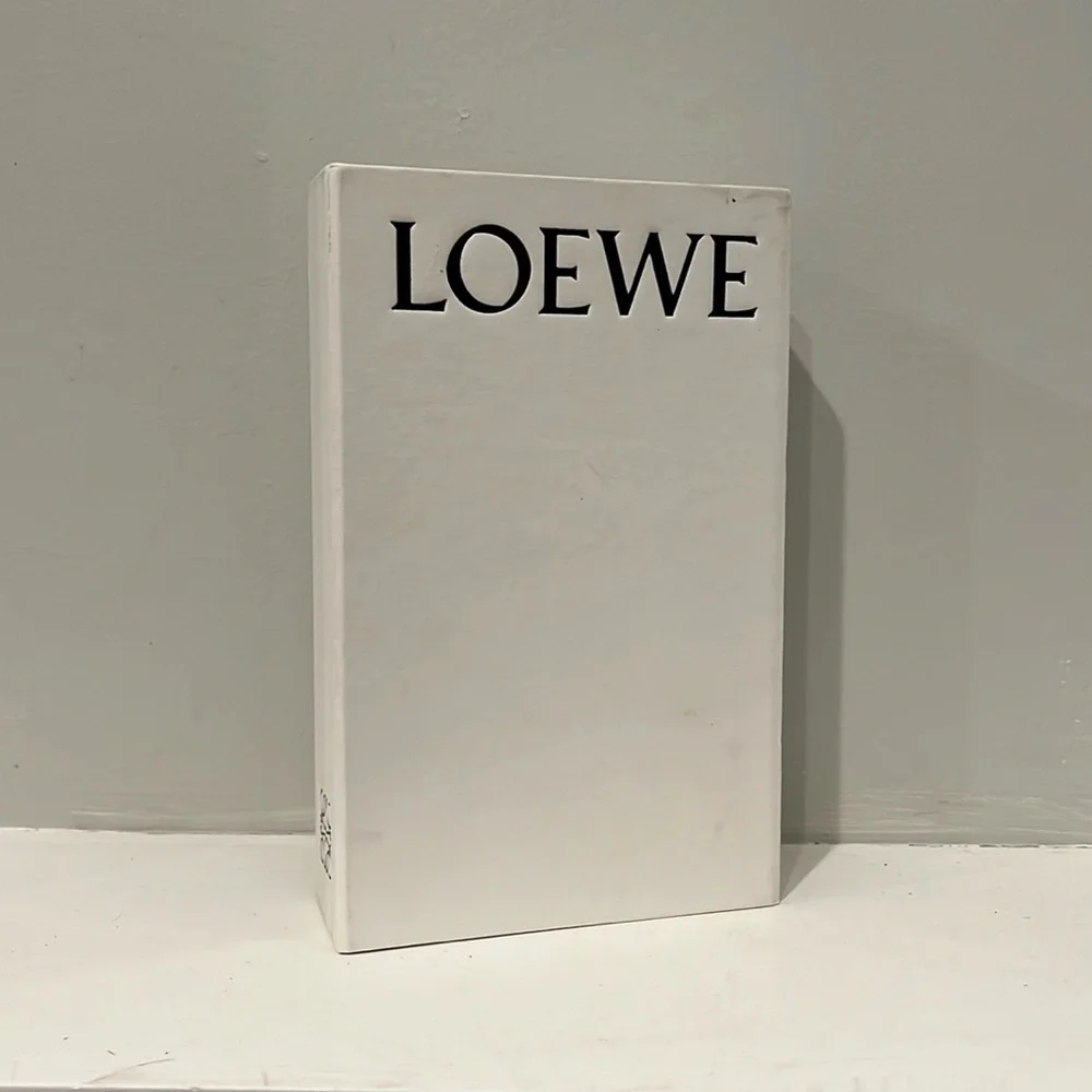 NWT Loewe Anagram-embossed Zip-around Leather Wallet In Navy Blue